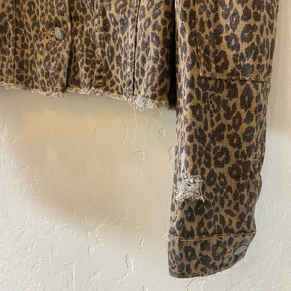 Leopard denim jacket - Picture 2 of 4